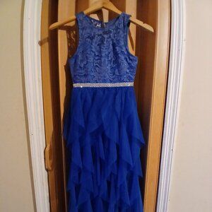 Royal Blue Dress Lace
